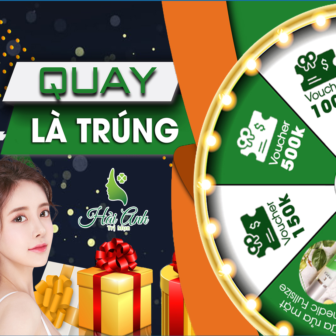 Mini Game vòng quay may mắn - Cứ quay là trúng